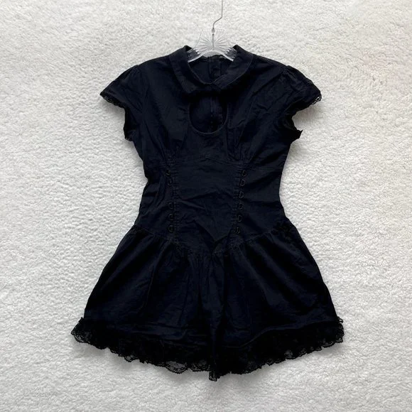 chinese dress ladies Vintage Lip Service Safety Pin Babydoll Dress-Dress-Lip Service